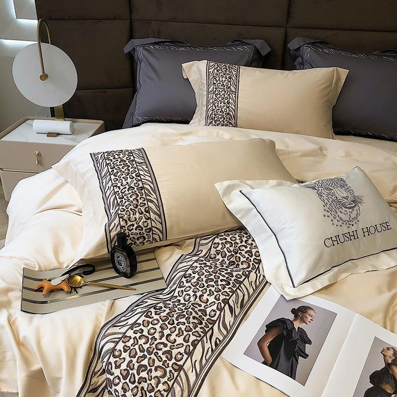 Modern Leopard Duvet Cover Set