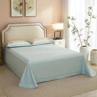 Elegant Blue Lotus Duvet Cover Set