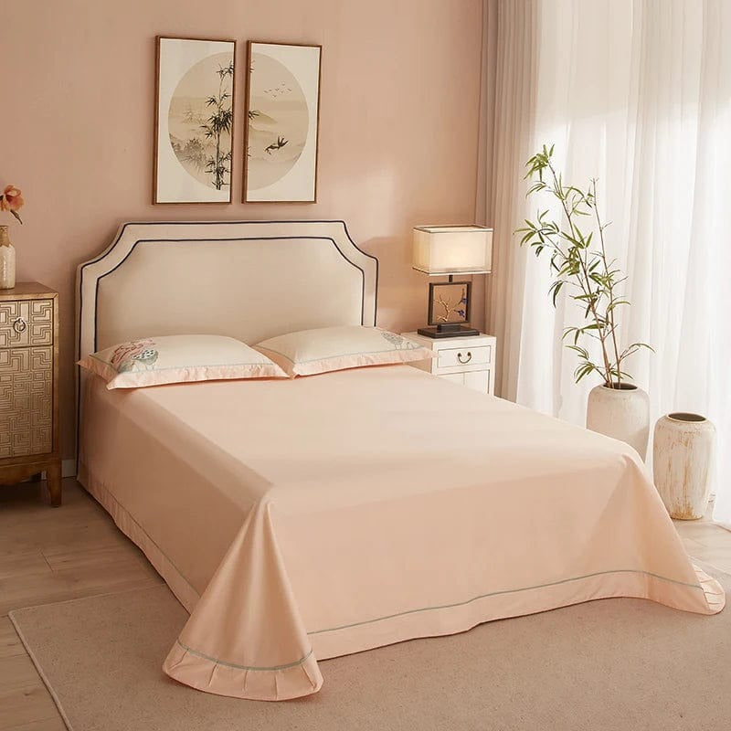 Elegant Pink Lotus Duvet Cover Set