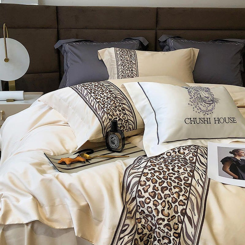 Modern Leopard Duvet Cover Set