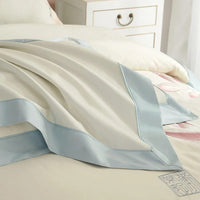 Elegant Blue Lotus Duvet Cover Set