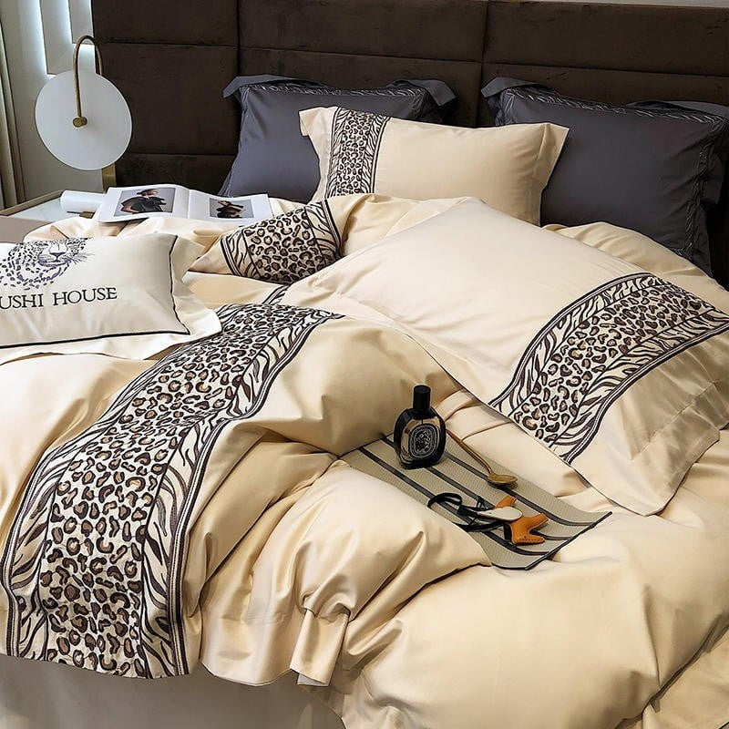 Modern Leopard Duvet Cover Set