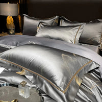 Silver Grey Duvet Cover Set