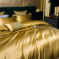 Silky Gold & Cream Duvet Cover Set