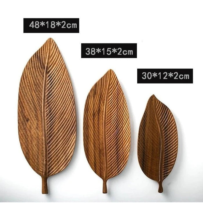 Deluxe Walnut Leaf Plate Collection