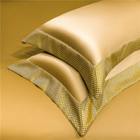 Silky Gold & Cream Duvet Cover Set