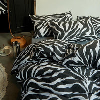 Unique Zebra Patterned Duvet Cover Set