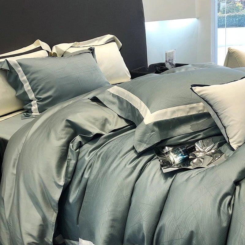 Modern Teal Duvet Cover Set