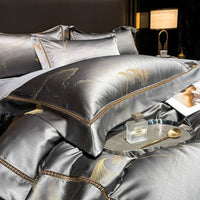 Silver Grey Duvet Cover Set