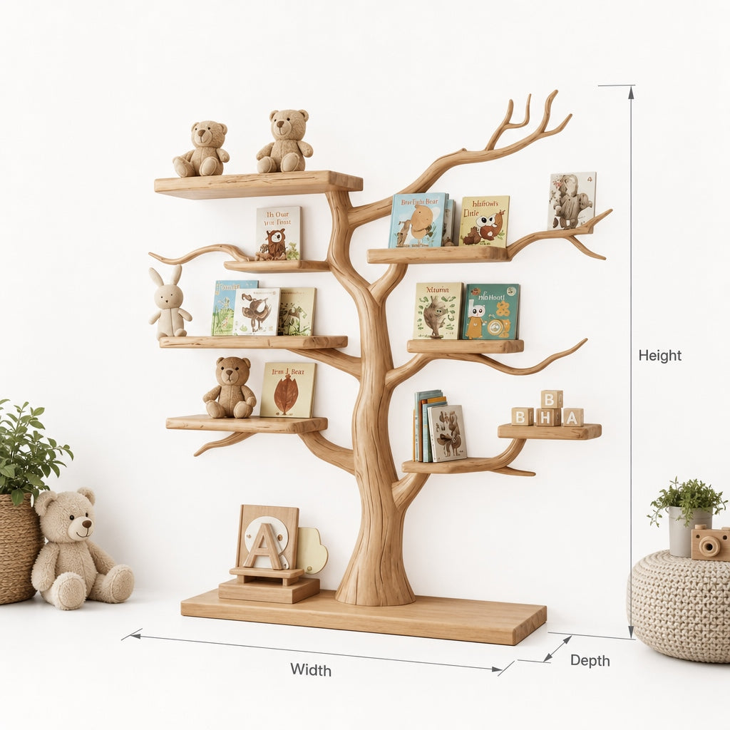 Solid Wood Nursery Decor & Unique Birthday Gift for Toddlers