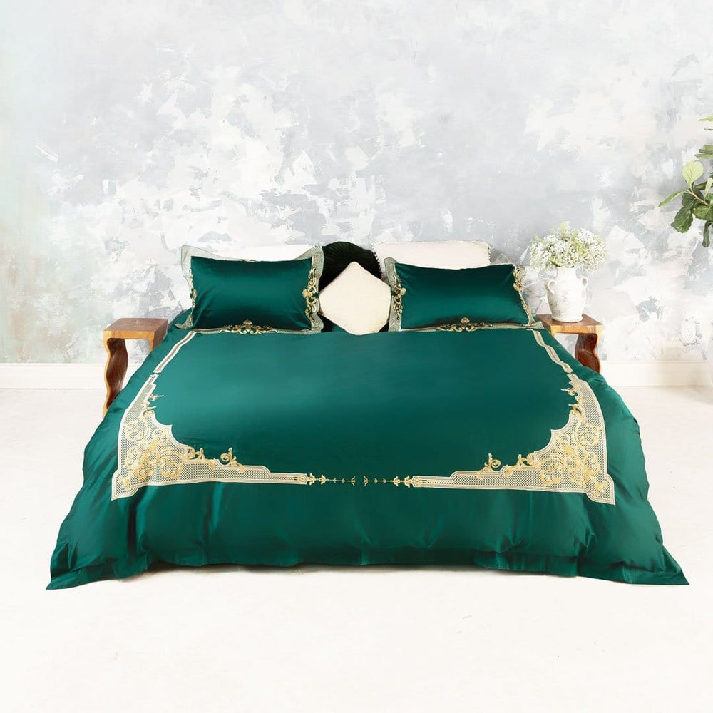 Luxurious Green Duvet Cover Set