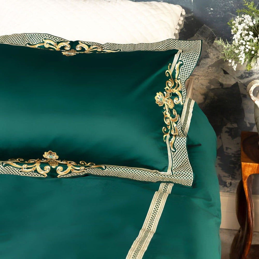 Luxurious Green Duvet Cover Set