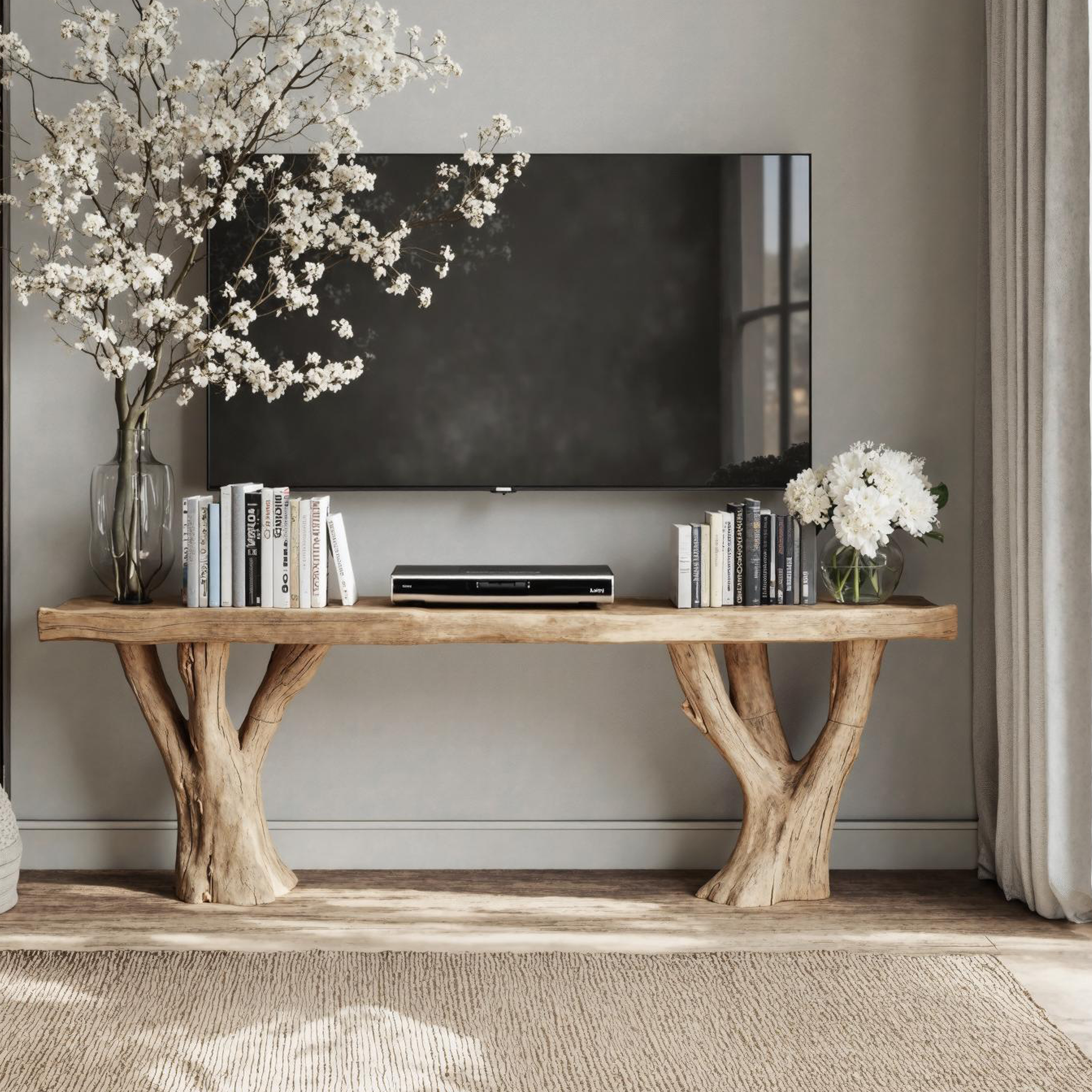 Farmhouse Handcrafted TV Cabinet For Hallway And Living Room SILDTTVC022