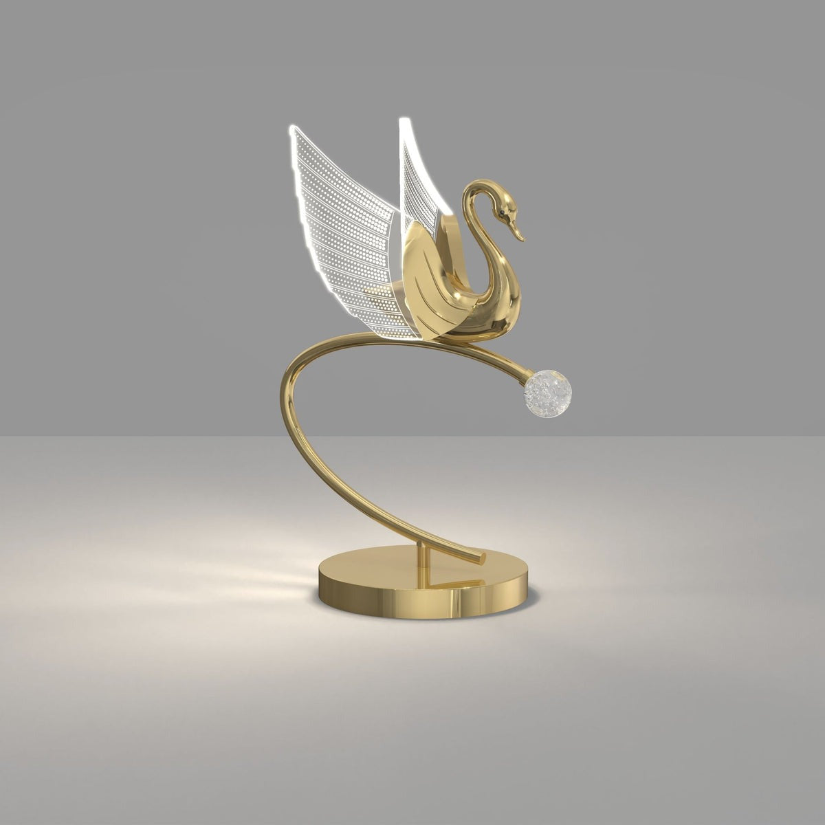 Elegante Schwan-Lampe