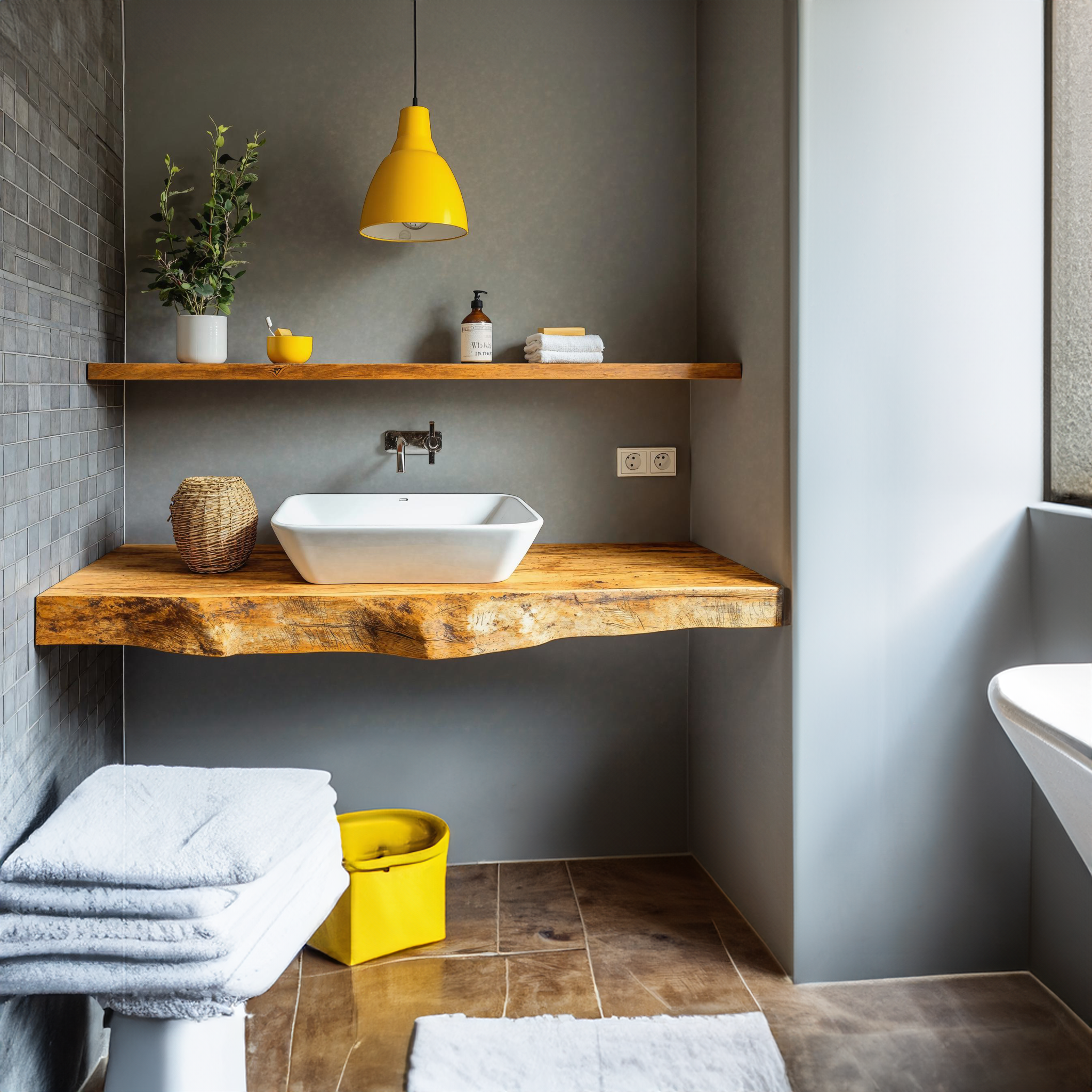 Farmhouse Wooden Vanity Bathroom Decor Ideas SILDTBRV216