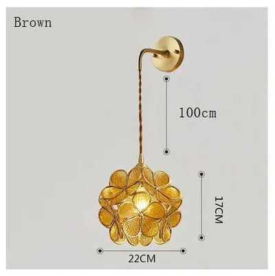 Elegant Flora Glass Wall Light