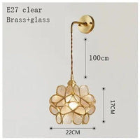 Elegant Flora Glass Wall Light