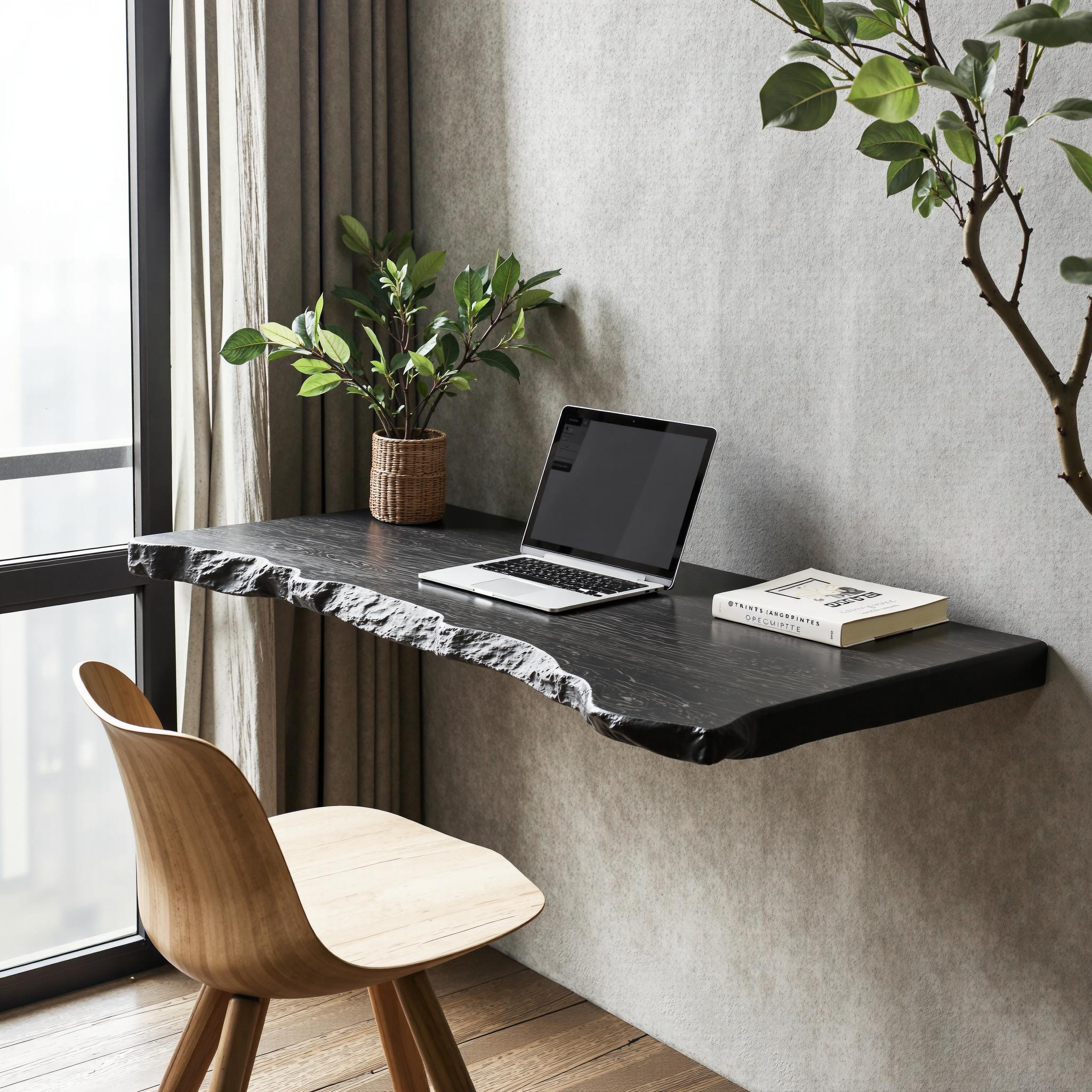 Rustic Wooden Floating Table For Cozy Bedroom Furniture SILDTFLD010