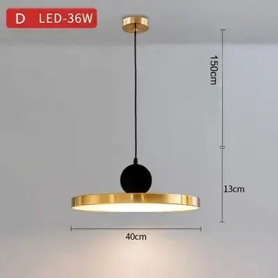 Minimalist Golden Pendant Light