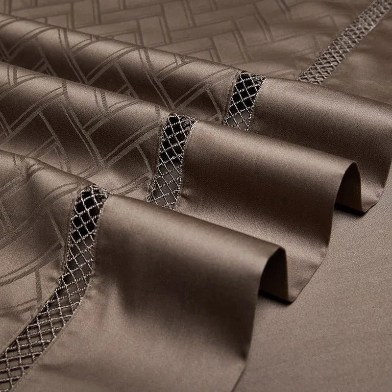 Elegant Brown Duvet Cover Set