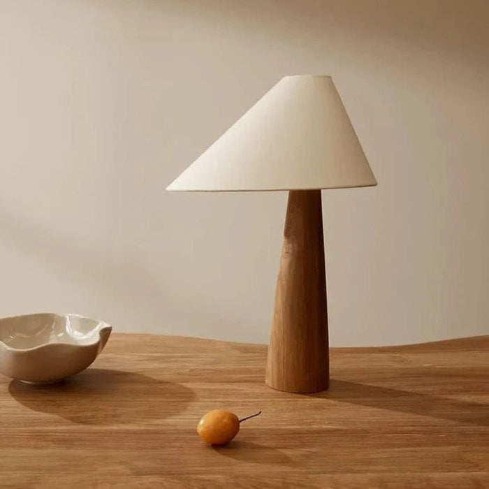 Deluxe Mushi Wood Table Lamp