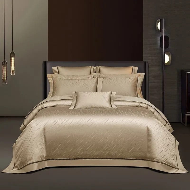 Elegant Golden Duvet Cover Set