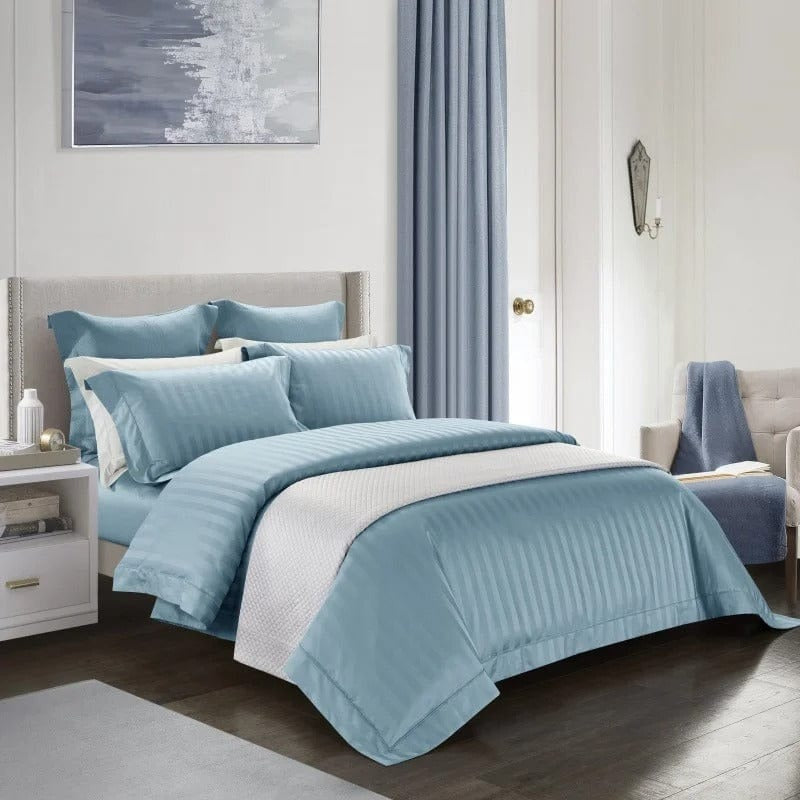 Minimalist Blue Duvet Cover Set