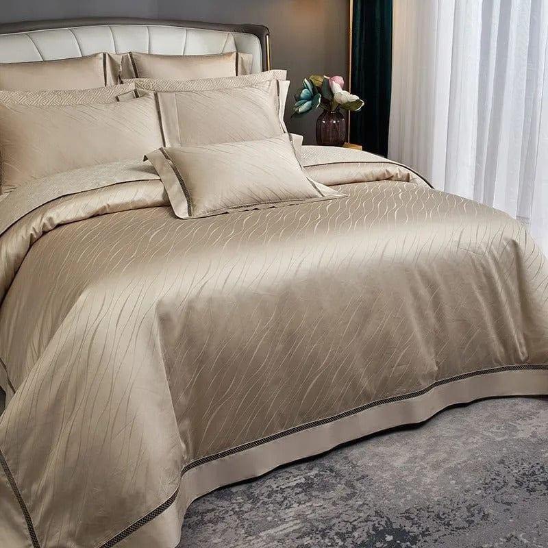 Elegant Golden Duvet Cover Set