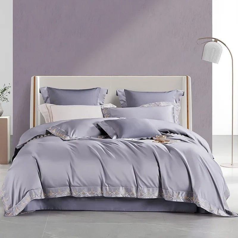 Deluxe Purple Duvet Cover Set