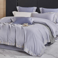 Deluxe Purple Duvet Cover Set