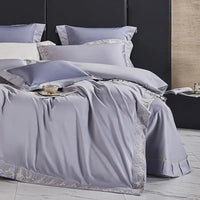 Deluxe Purple Duvet Cover Set