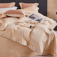 Deluxe Peach Duvet Cover Set