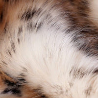 Luxurious Leopard Faux-Fur Blanket Throw