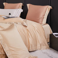 Deluxe Peach Duvet Cover Set