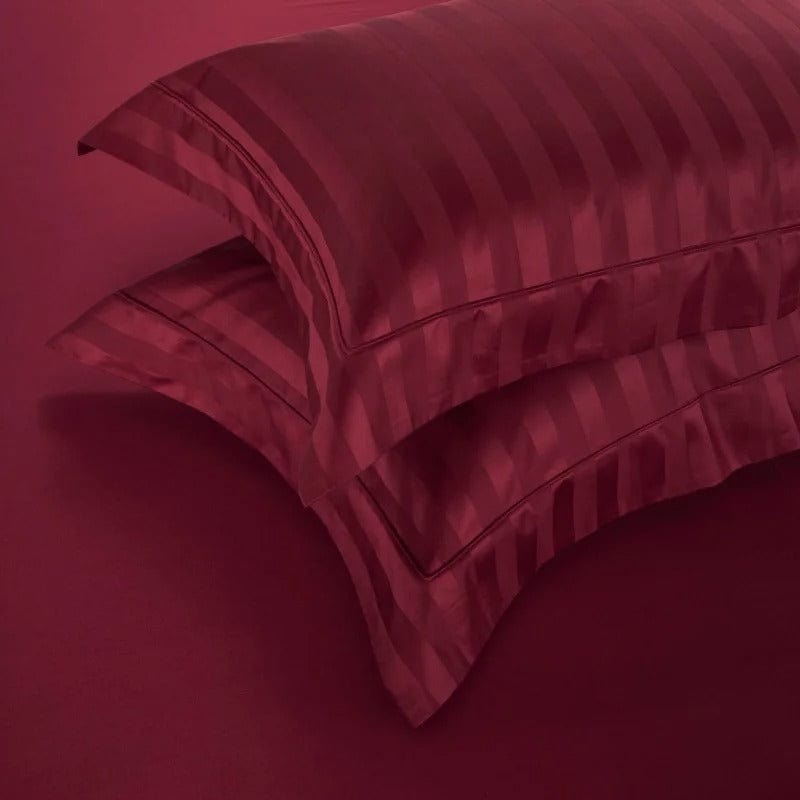 Modern Red Wine Duvet Cover Set