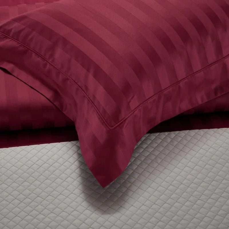 Modern Red Wine Duvet Cover Set