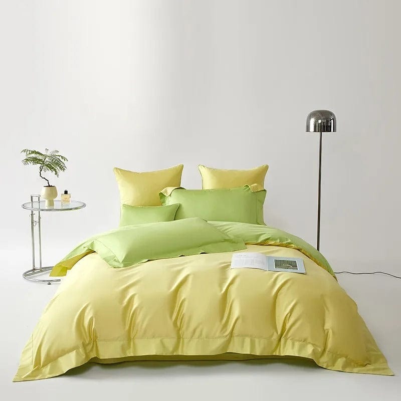 Dreamy Green & Yellow Duvet Cover Set