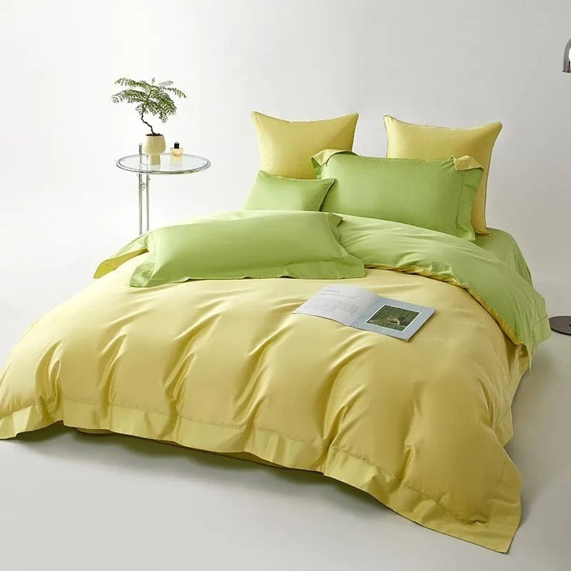 Dreamy Green & Yellow Duvet Cover Set