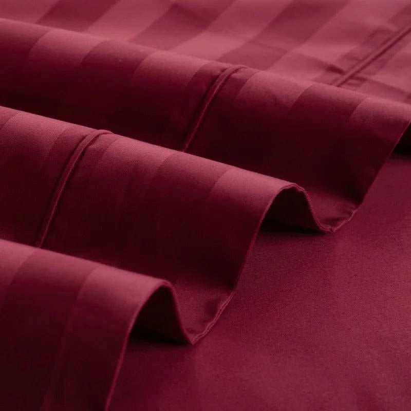 Modern Red Wine Duvet Cover Set