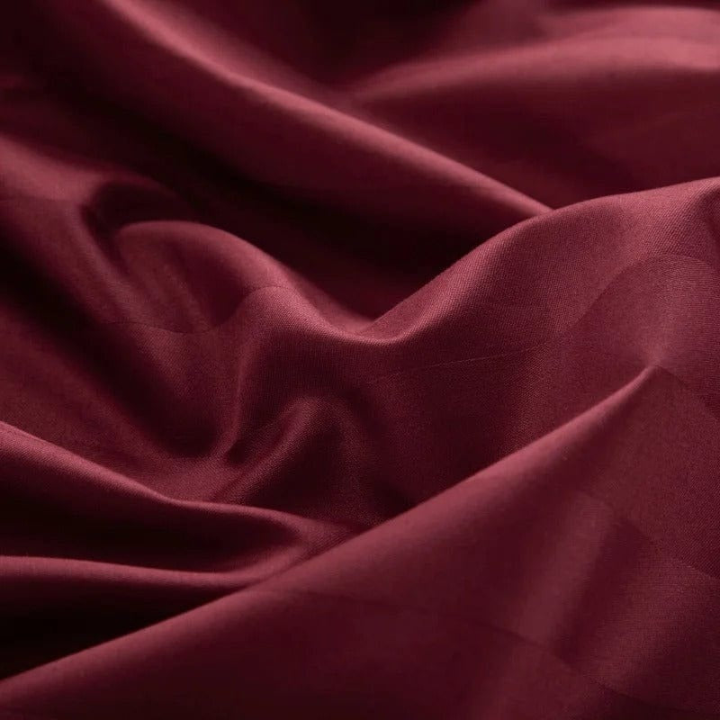 Modern Red Wine Duvet Cover Set