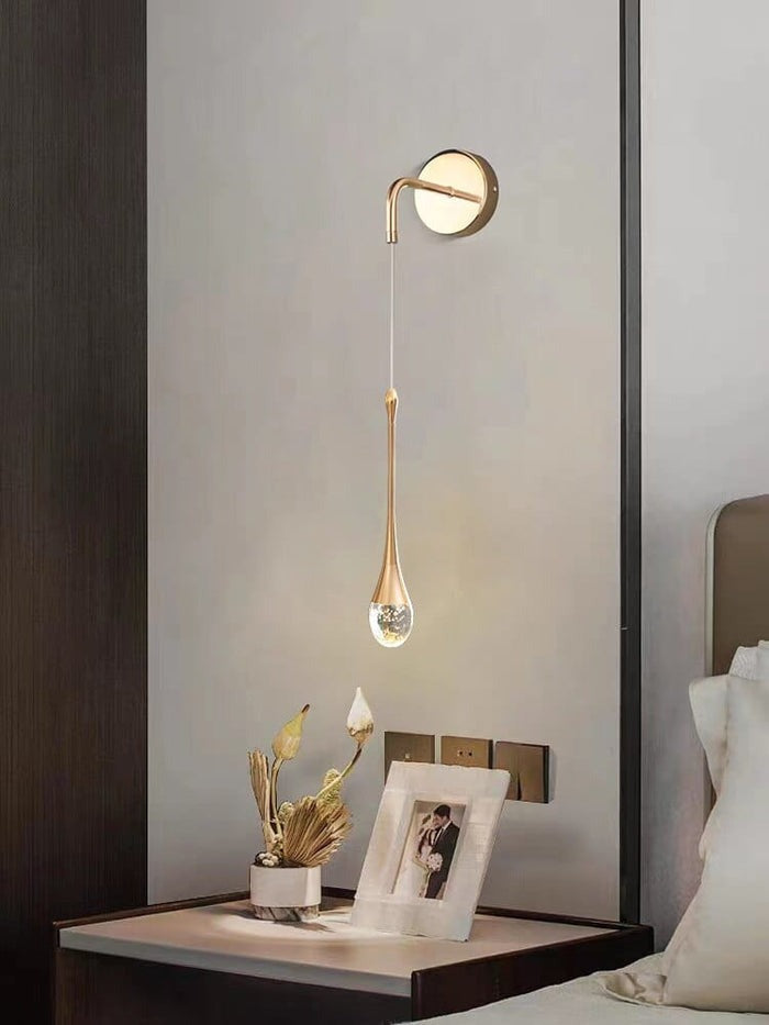 Crystal Drop Wall Light