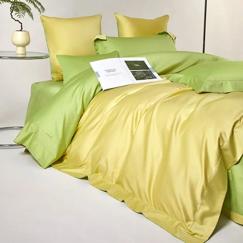 Dreamy Green & Yellow Duvet Cover Set