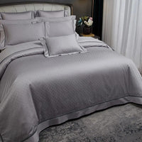 Elegant Silver Duvet Cover Set