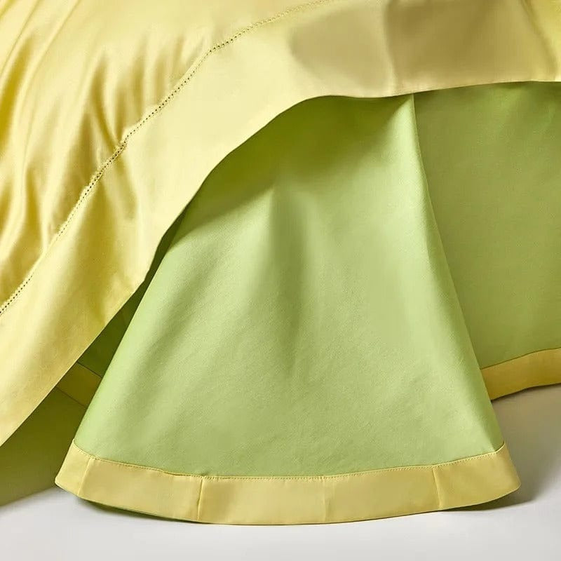 Dreamy Green & Yellow Duvet Cover Set