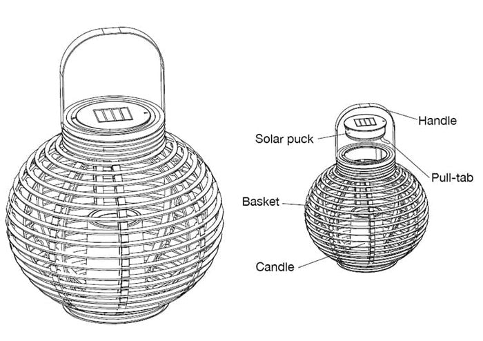 Modern Teardrop Outdoor Light