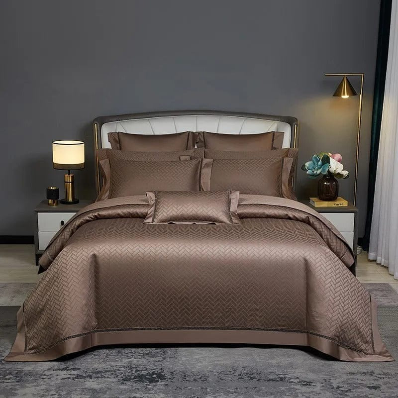 Elegant Brown Duvet Cover Set