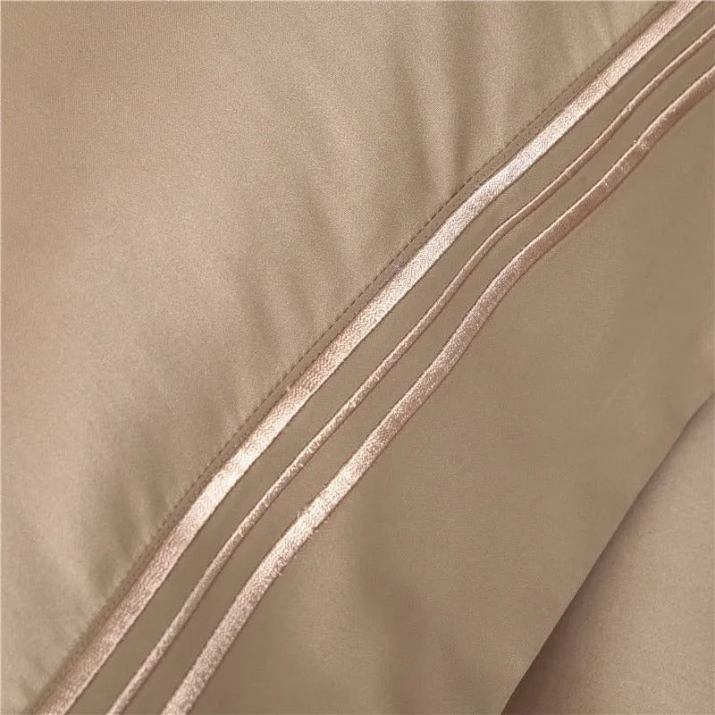 Modern Champagne Duvet Cover Set