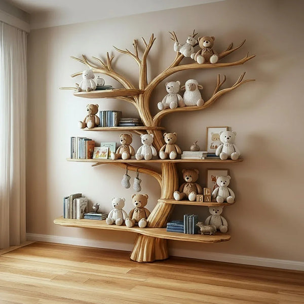 Tree Kids Bookshelf Natural Trees Handmade Baby Room Decor Gift