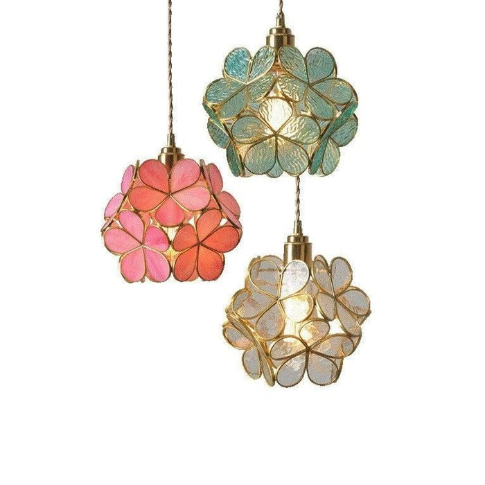 Elegant Flora Glass Pendant Light