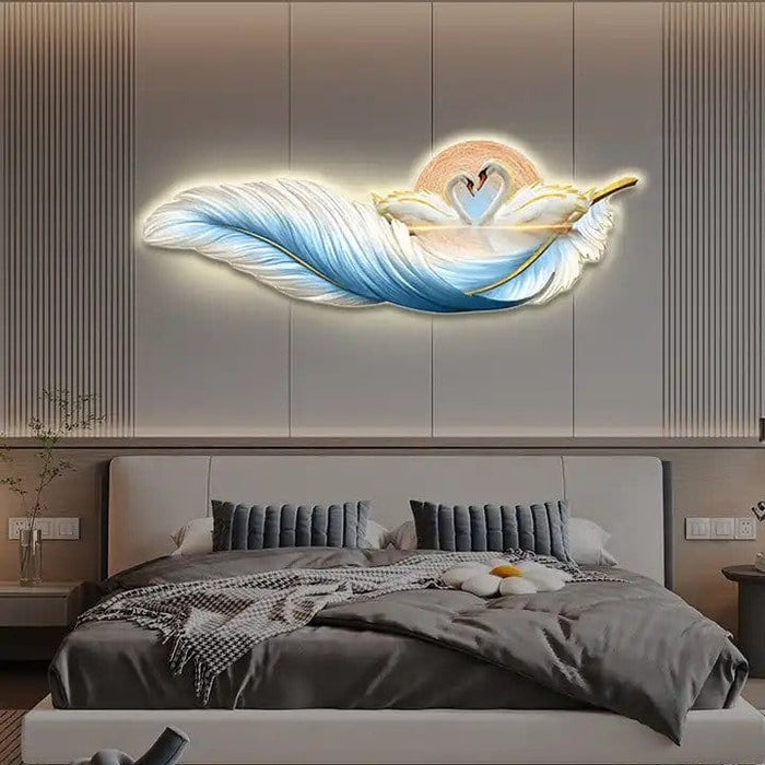 Elegant Swan Wall Light